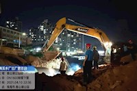 健民路香山湖段管道完工，梅溪水廠出廠管工程建設取得階段勝利